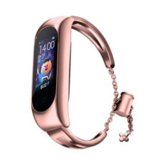 Hurtel Aizmugurējais vāciņš Hurtel  Replacment metal band bracelet strap for Xiaomi Mi Band 6 / 5 / 4 / 3 pink