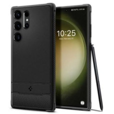 Spigen Aizmugurējais vāciņš Spigen  Spigen Rugged Armor Sam S23 Ultra S918 czarny/matte black ACS05613