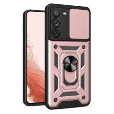 Hurtel Aizmugurējais vāciņš Hurtel - Hybrid Armor Camshield case for Samsung Galaxy S23+ armored case with camera cover pink