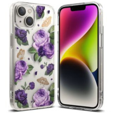 Ringke Aizmugurējais vāciņš Ringke  Ringke Fusion Design Armored Case Cover with Gel Frame for iPhone 14 Plus transparent (Purple rose) (FD637E29)