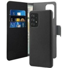 Puro Aizmugurējais vāciņš Puro  Puro Wallet Detachable Samsung A72 5G A726/A72 LTE A725 2w1 czarne/black SGA72BOOKC3BLK