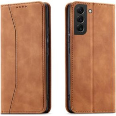 Hurtel Aizmugurējais vāciņš Hurtel  Magnet Fancy Case Case for Samsung Galaxy S22 + (S22 Plus) Pouch Wallet Card Holder Brown