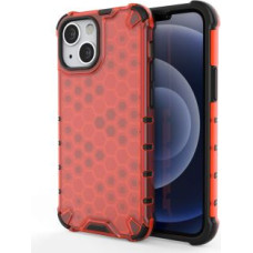 Hurtel Aizmugurējais vāciņš Hurtel  Honeycomb Case armor cover with TPU Bumper for iPhone 13 mini red