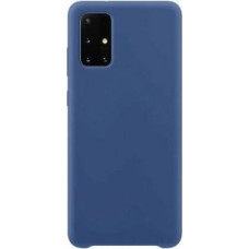 Hurtel Aizmugurējais vāciņš Hurtel  Silicone Case Soft Flexible Rubber Cover for Samsung Galaxy S21+ 5G (S21 Plus 5G) dark blue