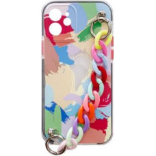 Hurtel Aizmugurējais vāciņš Hurtel - Color Chain Case gel flexible elastic case cover with a chain pendant for Samsung Galaxy S21 5G multicolour  (4)