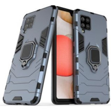 Hurtel Aizmugurējais vāciņš Hurtel  Ring Armor Case Kickstand Tough Rugged Cover for Samsung Galaxy A42 5G blue