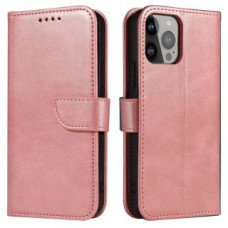 Hurtel Aizmugurējais vāciņš Hurtel - Magnet Case elegant bookcase type case with kickstand for iPhone 13 Pro Max pink