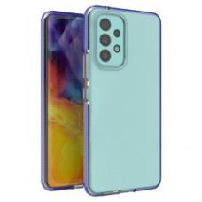 Hurtel Aizmugurējais vāciņš Hurtel  Spring Case cover gel cover with a colored frame for the Samsung Galaxy A73 dark blue