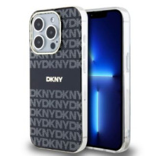 Dkny Aizmugurējais vāciņš DKNY - DKNY PC/TPU Repeat Pattern Tonal Stripe Magsafe Case for iPhone 13 Pro Max Black