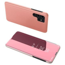 Hurtel Aizmugurējais vāciņš Hurtel - Clear View Case cover for Samsung Galaxy S23 Ultra cover with a flap pink