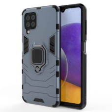 Hurtel Aizmugurējais vāciņš Hurtel  Ring Armor Case Kickstand Tough Rugged Cover for Samsung Galaxy A22 4G blue