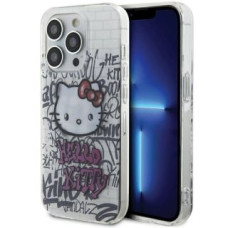 Hello Kitty Aizmugurējais vāciņš Hello Kitty  Hello Kitty IML Kitty On Bricks Graffiti case for iPhone 13 Pro Max - white