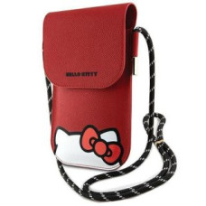 Hello Kitty Aizmugurējais vāciņš Hello Kitty  Hello Kitty Leather Hiding Kitty Cord bag - red