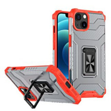 Hurtel Aizmugurējais vāciņš Hurtel  Crystal Ring Case Kickstand Tough Rugged Cover for iPhone 13 red