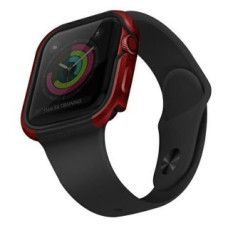 Uniq Aizmugurējais vāciņš UNIQ  UNIQ etui Valencia Apple Watch Series 4/5/6/SE 44mm. czerwony/crimson red