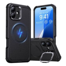 ESR Aizmugurējais vāciņš ESR  Cyber Tough (HaloLock) ESR case with stand for iPhone 16 Plus (black)