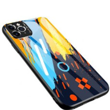 Hurtel Aizmugurējais vāciņš Hurtel  Color Glass Case Durable Cover with Tempered Glass Back and camera cover iPhone 11 Pro Max pattern 1