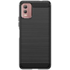 Hurtel Aizmugurējais vāciņš Hurtel - Carbon Case silicone case for Nokia C32 - black