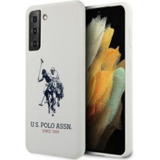 U.s. Polo Pu Aizmugurējais vāciņš U.S. Polo PU  US Polo USHCS21MSLHRWH S21+ G996 biały/white Silicone Logo