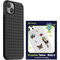 Palit Aizmugurējais vāciņš Palit  Zestaw Etui Pinit Dynamic + Tattoo Pin iPhone 14 Plus / 15 Plus 6.7