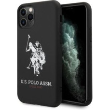 U.s. Polo Pu Aizmugurējais vāciņš U.S. Polo PU  US Polo USHCN65SLHRBK iPhone 11 Pro Max czarny/black Silicone Collection