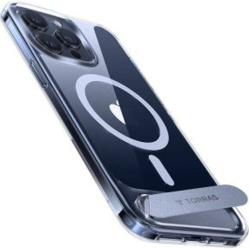 Torras Aizmugurējais vāciņš Torras - Torras phone case UPRO Pstand for iPhone 15 PRO (transparent