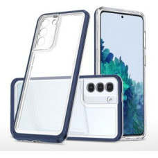 Hurtel Aizmugurējais vāciņš Hurtel  Clear 3in1 case for Samsung Galaxy S23 silicone cover with frame blue