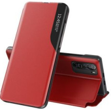 Hurtel Aizmugurējais vāciņš Hurtel  Eco Leather View Case Elegant Flip Cover Case with Stand Function Xiaomi Redmi K40 Pro + / K40 Pro / K40 / Poco F3 Red