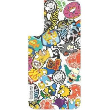 Samsung Aizmugurējais vāciņš Samsung  Panel Samsung GP-TOU021HOYYW do etui Frame Cover do Galaxy S22 Simpsons Faces biały/white