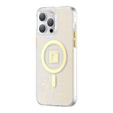 Kingxbar Aizmugurējais vāciņš Kingxbar  Kingxbar PQY Geek Series magnetic case for iPhone 14 MagSafe gold