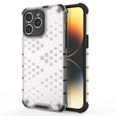 Hurtel Aizmugurējais vāciņš Hurtel  Honeycomb case for iPhone 14 Pro armored hybrid cover transparent