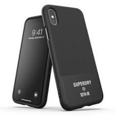 Superdry Aizmugurējais vāciņš SuperDry  SuperDry Moulded Canvas iPhone X/Xs Case czarny/black 41544