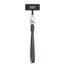 Audi Aizmugurējais vāciņš Audi  Audi uniwersalna smycz do telefonu 28cm 10mm Leather szary/gray AU-HSLSL-GT/D1-GY