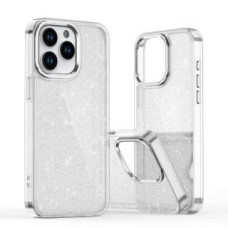 Hurtel Aizmugurējais vāciņš Hurtel  Glitter Case for iPhone 16 Pro - transparent with glitter