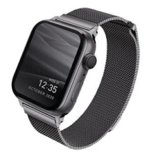 Uniq Aizmugurējais vāciņš UNIQ  UNIQ pasek Dante Apple Watch Series 4/5/6/7/8/SE/SE2 38/40/41mm Stainless Steel grafitowy/graphite