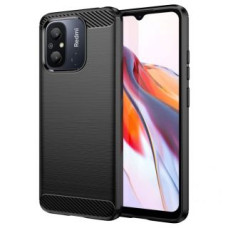 Hurtel Aizmugurējais vāciņš Hurtel  Carbon Case for Xiaomi Redmi 11A / Poco C55 / Redmi 12C Flexible Silicone Carbon Cover Black