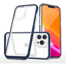 Hurtel Aizmugurējais vāciņš Hurtel  Clear 3in1 Case for iPhone 13 Pro Max Frame Cover Gel Blue