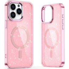 Hurtel Aizmugurējais vāciņš Hurtel  Glitter Case MagSafe for iPhone 16 Pro - pink with glitter