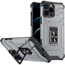 Hurtel Aizmugurējais vāciņš Hurtel  Crystal Ring Case Kickstand Tough Rugged Cover for iPhone 12 Pro Max black