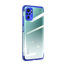 Hurtel Aizmugurējais vāciņš Hurtel  Clear Color Case Gel TPU Electroplating frame Cover for Xiaomi Redmi Note 10 5G / Poco M3 Pro blue