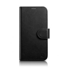 Icarer Aizmugurējais vāciņš iCarer - iCarer Wallet Case 2in1 Cover iPhone 14 Plus Anti-RFID Leather Flip Case Black (WMI14220727-BK)