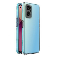 Hurtel Aizmugurējais vāciņš Hurtel  Spring Case Cover for Realme 9i, Oppo A36 / A76 / A96 Silicone Cover with Frame Light Blue