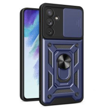 Hurtel Aizmugurējais vāciņš Hurtel  Hybrid Armor Camshield case for Samsung Galaxy A54 5G armored case with camera cover blue