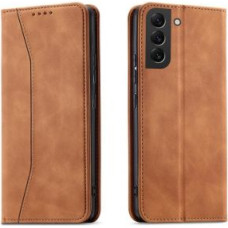 Hurtel Aizmugurējais vāciņš Hurtel - Magnet Fancy Case for Samsung Galaxy S23+ flip cover wallet stand brown