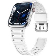 Hurtel Aizmugurējais vāciņš Hurtel  Strap Triple Protection Apple Watch SE strap, 9, 8, 7, 6, 5, 4, 3, 2, 1 (41, 40, 38 mm) band bracelet white