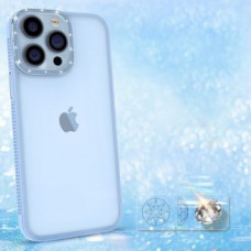 Kingxbar Aizmugurējais vāciņš Kingxbar  Kingxbar Sparkle Series case iPhone 13 Pro with crystals back cover blue