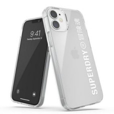 Superdry Aizmugurējais vāciņš SuperDry  SuperDry Snap iPhone 12 mini Clear Case biały/white 42593