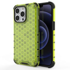 Hurtel Aizmugurējais vāciņš Hurtel  Honeycomb Case armor cover with TPU Bumper for iPhone 13 Pro green