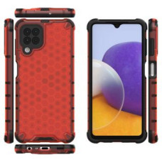 Hurtel Aizmugurējais vāciņš Hurtel  Honeycomb Case armor cover with TPU Bumper for Samsung Galaxy A22 4G red