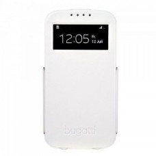 Bugatti Aizmugurējais vāciņš Bugatti  Bugatti UltraThin Flip i9505 S4 white 08297